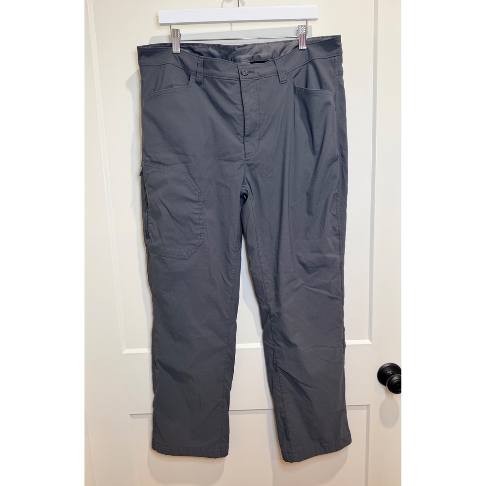 Eddie Bauer‎ Guide Pro Fleece Lined Pants Mens 38x30 Gray Hiking Outdoor Cargo